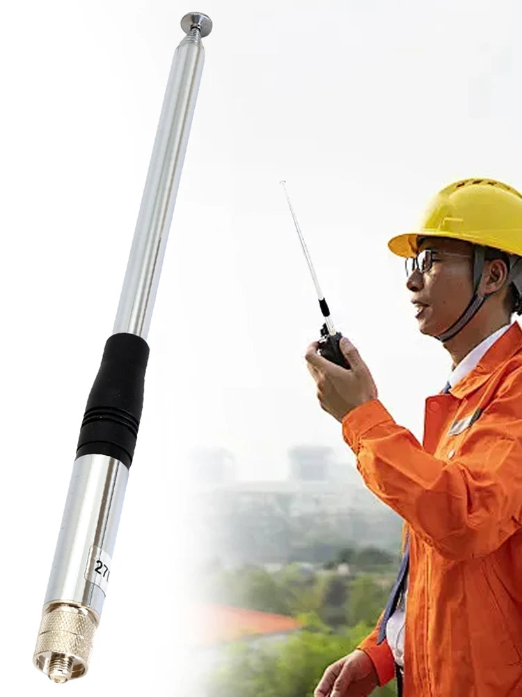 27MHz Telescopic/Rod HT Antennas SMA Female 23cm-130cm HT Amateur Antennas 2.15dB High Gain for CB Handheld/Portable Radio