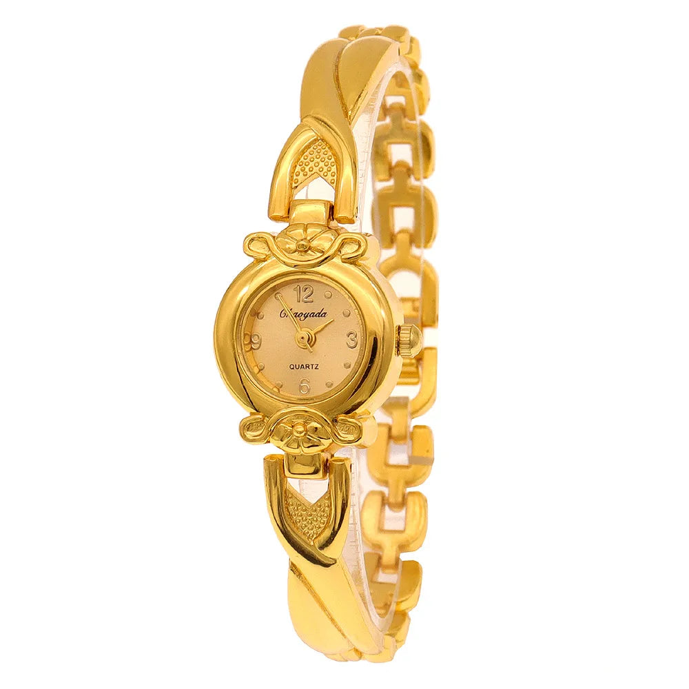 Luxury Woman Lady Pendant Bangle Bracelet Wristwatches Young Female Girls Waterproof Gifts Thin Strap Watches gold watch women