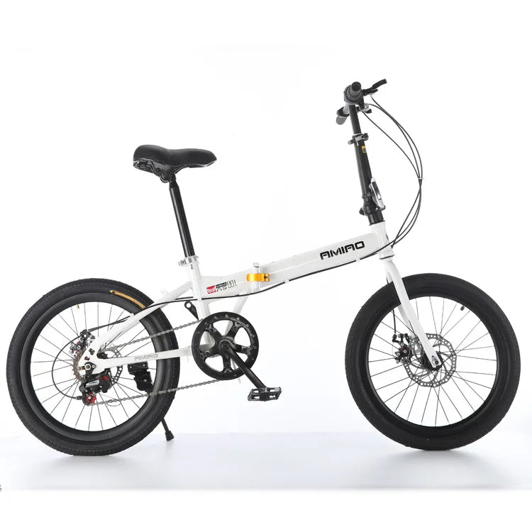 Adult foldable bicycle portable bike disc brake variable speed 20-inch mobility scooter