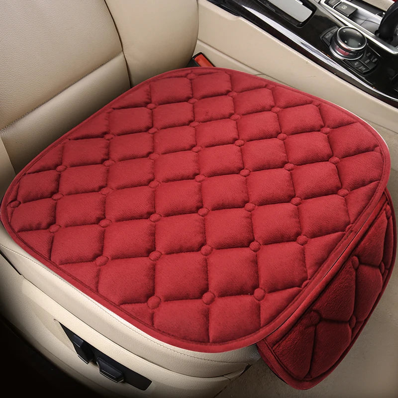 Car Seat Cover Protector Universal Winter Warm Auto Seat Cushion Rear Seat Cushion Protection Covers Back Cushion Three Piece