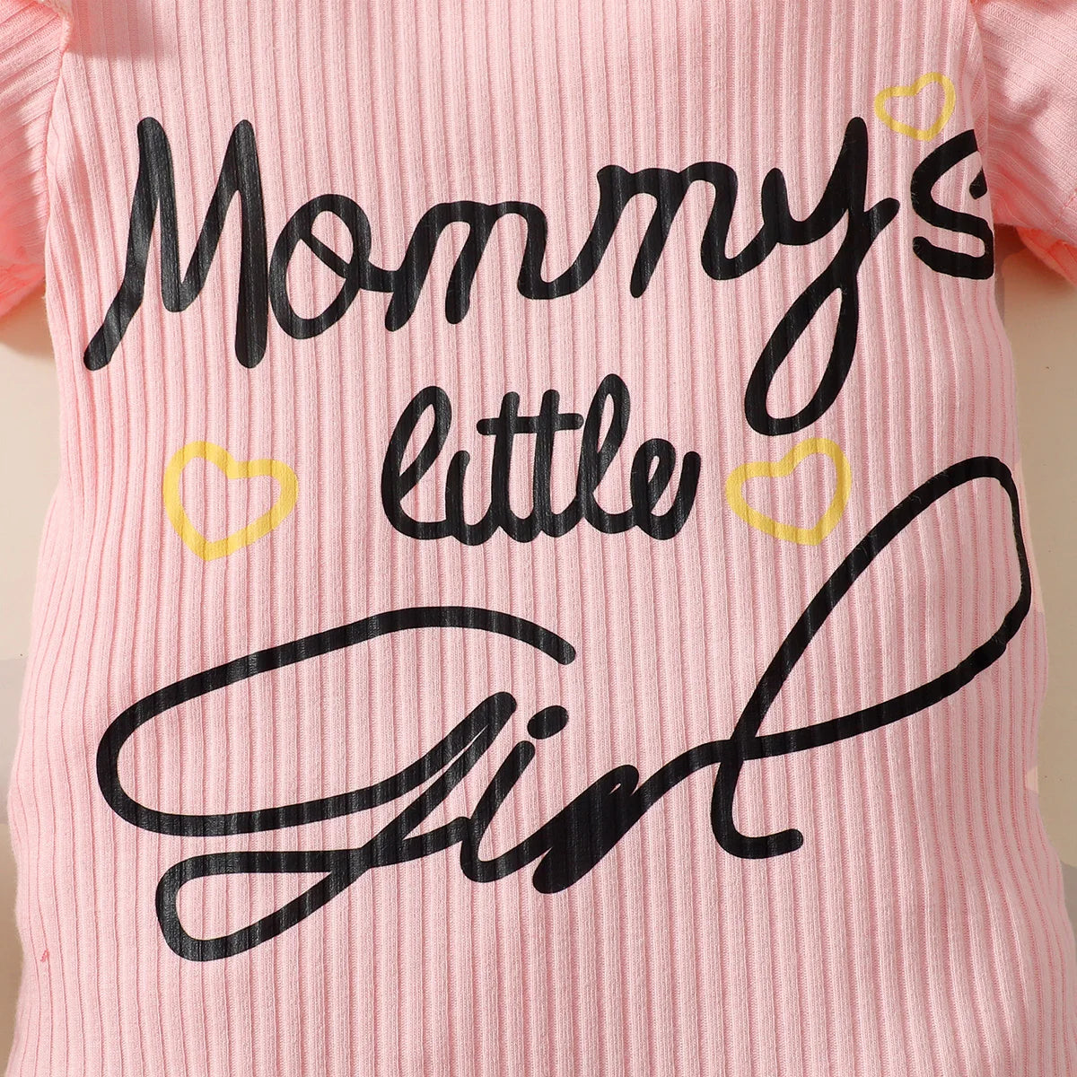 Girls Casual Summer Letter Print Short Sleeve Triangle Blanket Dress + Denim Skirt Two-Piece Set Infant Outfit