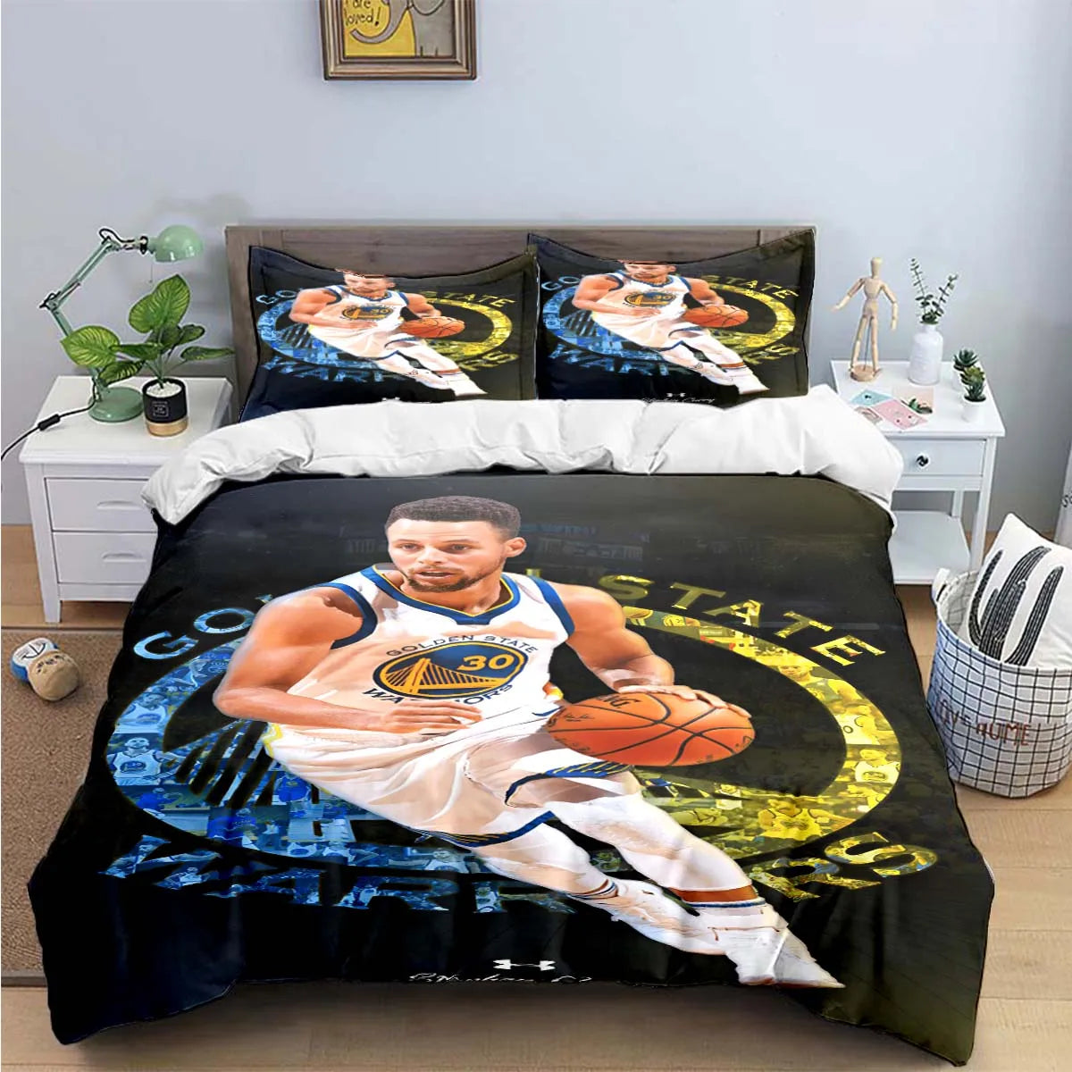 Fashion Basketball Star S-Stephen C-Curry  Print Bedding Sets Bed Supplies Set Duvet Cover Bed Comforter Set Bedding Set Gift