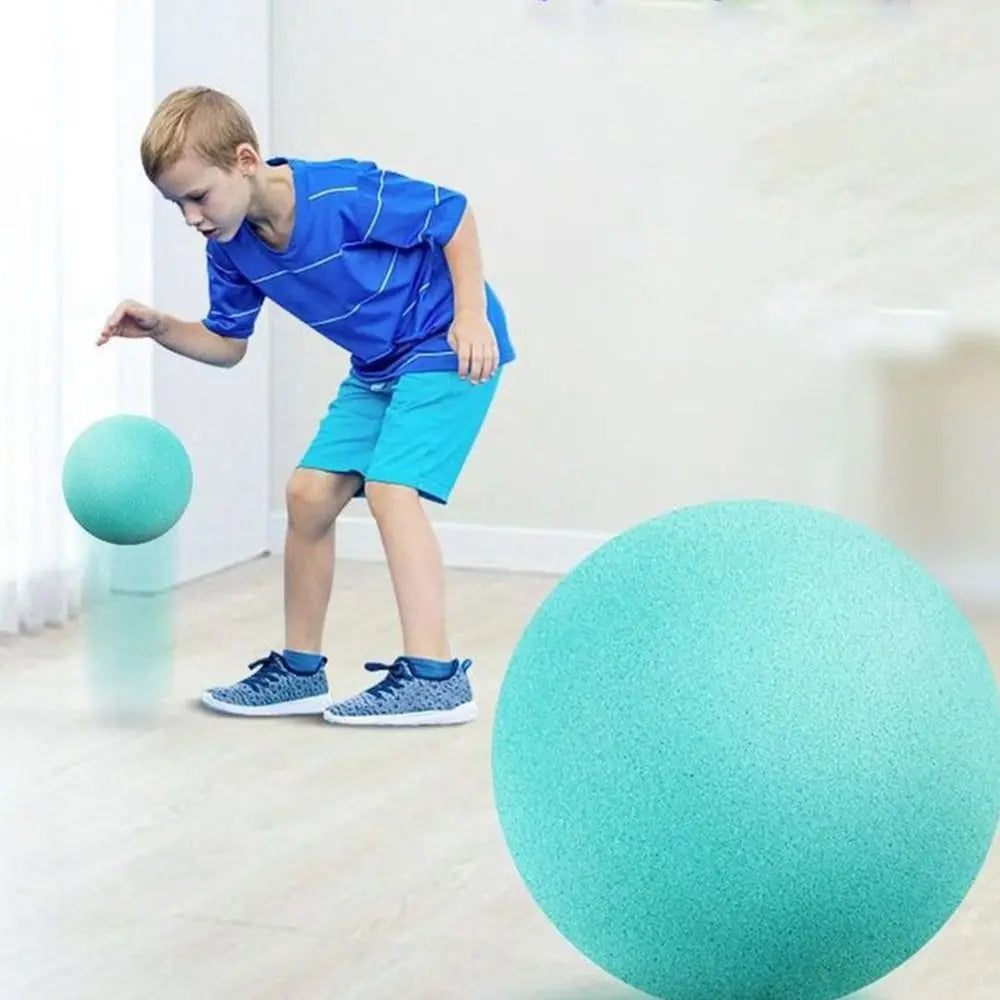 Foam Silent Basketball Easy to Grip Low Noise Bouncing Basketball Indoor Activities Squeezable Indoor Training Ball Kids