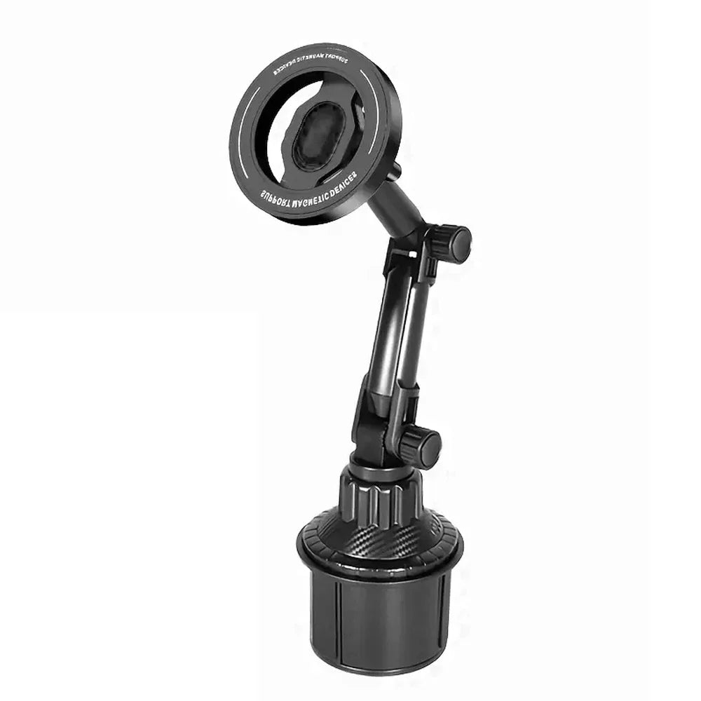 360° Rotation Magnetic Phone Holder for Car Cup Mount Compatible with Magsafe iPhone 16/15/14/13/12 Samsung Xiaomi Vehicle Cell