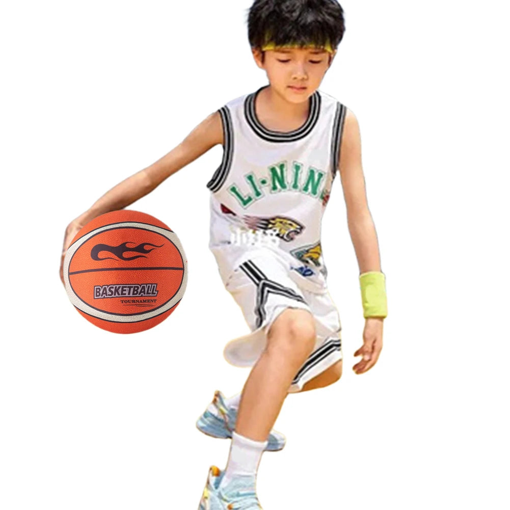 18/21/24cm Silent Basketball High-Resilience Bouncing Mute Ball Size 3/5/7 Training Foam Ball for Various Indoor Activities