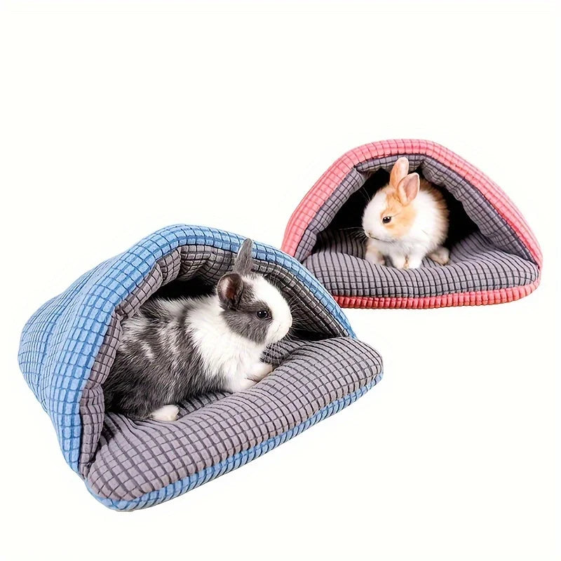 Hamsters Snuggle Sack Small Pet House Bed Nest Plushy Cozy Small Animal Sleeping Bag for Small Animal Rabbits Pet Guinea Pigs