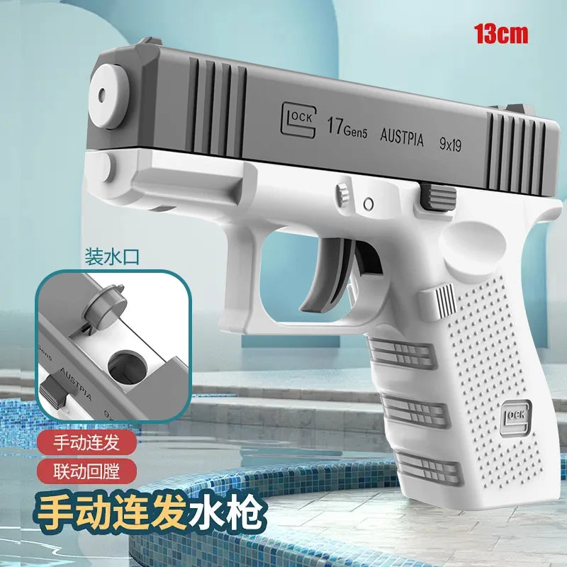 Summer Water Gun non Electric Pistol High-pressure Full Automatic Shooting Water Beach Toy Gun For kid Children Boys Girls Gift