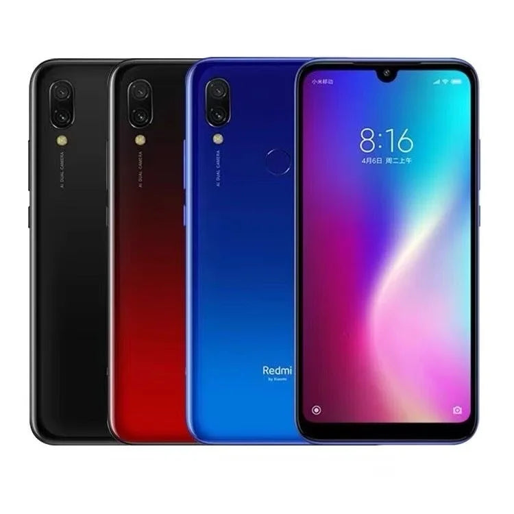 Global ROM Original Xiaomi Redmi 7 4G Smartphone 4GB 64GB 6.26 Inch HD Screen Octa Core 4000 MAh Unlocked Android 4G Phones