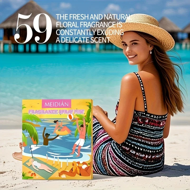 Brazilian Number Fragrance Spray Mist Set, Body Hair Perfume, Fresh and Delicate Long-Lasting Scent,Perfect Gift for Friends